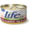 Life Cat Natural Tonnetto e Aragosta - Cibo Umido Gatto, 85g Prezzo x 24 unità