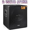 VONYX SUBWOOFER DJ SUB PALCO BI AMPLIFICATO ATTIVO 1000W 18" 46 CM * 2 USCITE ATTIVE