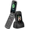 E450 MAX Pro 2 - Telefono Pieghevole 4G per Anziani - Whatsapp - Videochiamata -