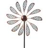 DREAMYSOUL Girandola a vento da esterno da 83,8 cm, in metallo, impermeabile, fluorescente, per giardino, patio, prato, decorazione