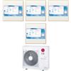 Lg - Climatizzatore LG ArtCool Gallery LCD wifi quadri split 9000+9000+9000+12000 btu inverter R32 MU4R25 in A+++