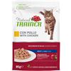 Trainer Natural per Gatto Adult con Bocconcini in Salsa in Busta da 85 gr Gusto Pollo