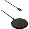 Belkin Pad di ricarica wireless (15 W), caricabatterie Qi per Apple iPhone 16, iPhone 15/14/13, AirPods, Samsung Galaxy S25, Galaxy S24, Pixel, incl. cavo da 1,5 m (senza alimentatore), nero