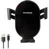 InnovaGoods® Supporto per cellulare da auto con ricarica rapida, caricatore wireless 15W max, rotazione a 360º, compatibile con iPhone, Samsung e altri dispositivi a induzione