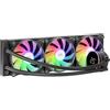 Mars Gaming MARSGAMING ML-LCD360, Raffreddamento Liquido AIO, TDP 600W, 3x Ventole FDB ARGB 120mm, Display LCD con Monitoraggio della Temperatura, Pompa Opti-Chamber 3a Gen, Multisocket Universale, Nero