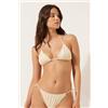 Calzedonia Triangolo Costume Shiny Satin Naturale