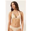 Calzedonia Triangolo Imbottito Costume Shiny Satin Naturale