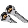 KNM TRADE Tubo flessibile 1/2 x 1/2 pollice prolunga - tubo corazzato in acciaio inox 800 mm - raccordo per rubinetto