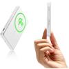ESR Power Bank MagSafe certificato Qi2, Capacità di 5,000mAh da 15W, Ricarica rapida, Caricatore portatile ultracompatto da 76 cm, Cavo USB-C per iPhone 17/16/15/14/13/12, Google Pixel 10, Bianco