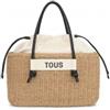 TOUS per donna. [2001716959] Navicella L. Scoubidou Naturale-Nero 23x36x18cm-, Marrone, Casual, Carta