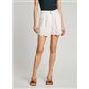 Pepe Jeans per donna. [PL801158] Pantaloncini bianchi Douce, Bianco, Casual, Cotone