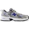 New Balance unisex per bambino. [GR530V1] 530 sneakers grigie, Basso, Stringhe, Casual, Grigio, moda per bambini