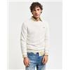 Gant per uomo. [87211] Maglione in finissima lana di pecora con girocollo beige, Casual