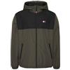 Tommy Jeans per uomo. [DM0DM21130] Giacca a vento leggera Chicago con fodera verde, Casual, Poliestere