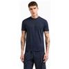 EA7 per uomo. [7M000224_AF10375] T-shirt girocollo Visibility in cotone blu navy, Casual, Sportivo, Multisport, Manica corta