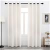 SPXTEX Tende in velluto bianco crema 213,4 cm di lunghezza, in morbido velluto, con occhielli, isolamento termico, per camera da letto, filtraggio della luce, set di 2 pannelli, colore: crema