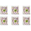 Excelsa Puebla Set 6 Bicchieri Acqua, Vetro, Capacità 250 ml, Multicolore