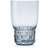 Kartell Jellies Family Bicchiere da acqua, Azzurro, Set da 4