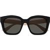 Gucci Occhiali da Sole GG1338S 006 Nero Rosa/Grigio Sfumato Donna