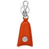 ALFIERI & ST. JOHN Portachiavi in pelle arancione e ottone