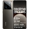 realme GT 7 Pro 5G Smartphone 12+256 GB, Processore Snapdragon 8 Elite, Fotocamera AI Ultra-clear Snap, 6,78 120Hz Display RealWorld Eco, Batteria da 6500 mAh, IP69, Android 15, Grigio(no adapter)