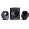 Nilox, Casse da 35 W con Subwoofer, Modalità USB e Micro SD, Radio FM, Modalità Ausilaria con Jack 3,5mm, con 4 Pulsanti per Diverse Funzionalità, Nero