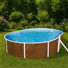 Piscina AZURO WOOD - 5,50 x 3,70 h 1.20 m fuori terra ovale