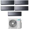 Hisense - Climatizzatore Energy Pro X Black Hisense penta split 9000+9000+9000+9000+12000 btu inverter Wifi in A++ R32 5AMW105U4RQC