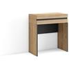 Skraut Home | Consolle Ingresso | Mobile ingresso corridoio | 70x75x35 cm | Con cassetto | Con stoccaggio | Stile moderno | Rovere