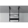 Elica Cappa a Isola, Linea OPEN SUITE SUP BL MAT/F/80, 80 cm, Nero Effetto Soft Touch - PRF0165965A