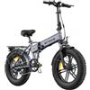 ENGWE EP-2 Boost Bicicletta elettrica pieghevole, motore da 250 W, batteria da 48 V 13 Ah, pneumatici larghi da 20*4" - Grigio
