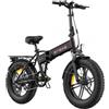 ENGWE EP-2 Boost Bicicletta elettrica pieghevole, motore da 250 W, batteria da 48 V 13 Ah, pneumatici larghi da 20*4" - Nero