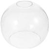 UKCOCO Paralume in Vetro a Globo 5.12 Inch Ricambio Per Lampada a Sospensione E27 Paralume Decorativo Trasparente Per Lampada Da Soffitto Design Semplice Per Illuminazione Interna