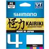 Shimano Treccia 4 fili Kairiki 4 Multicolor 300 m - D.0,19 mm - R.11,6 kg - LDM64TE1819030M
