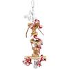 Trixie - Giocattolo per Uccelli in Legno con Strisce in Pelle - 120 g