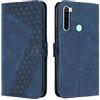 OKZone Cover per Xiaomi Redmi Note 8T, Custodia in PU Pelle per Xiaomi Redmi Note 8T, Custodia a Libro Folio Portafoglio con Chiusura Magnetica e Slot per Carte Wallet Case Flip Cover (Blu)