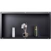 VEVOR Nicchia per Doccia, 33,0 x 63,5 x 10,2 cm, Nicchia Durevole in Acciaio Inossidabile da Incasso a Parete, Robusto Porta Sapone e Shampoo, Sigillato Impermeabile, Singolo Strato, Nero