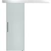 HomCom Porta Scorrevole in Vetro Temperato Satinato con Binario, 90x205cm|Aosom