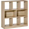 HOMCOM Scaffale Libreria Standregal, 8 scomparti, 97,5 x 30 x 100 cm, Quercia