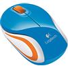 Logitech M187 Mouse Wireless Tascabile Ultra Compatto, 2.4 GHz con Ricevitore USB, Rilevamento ‎Ottico 1000 DPI, 3 Pulsanti, PC/Mac/Laptop, Blu
