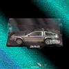 SHOWCASELAB TECA IN PLEXIGLASS ACRILICO-SHOWCASE-CON DIORAMA PER DELOREAN HOT TOYS 1/6-BTF