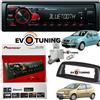 Pioneer Autoradio Pioneer MP3 con Bluetooth + Mascherina Cornice per Fiat Punto 188