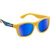 Cressi Teddy Sunglasses, Occhiali da Sole Unisex Bambino, Giallo Blu Fish/Lenti Specchiate Blu, 3-5 Anni