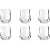 Excelsa Diamante Set 6 Bicchieri Acqua, Vetro, Capacità 400 ml, Trasparente