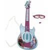 Lexibook, Frozen, Chitarra elettrica con microfono, Occhiali con microfono, Canzoni demo, 2 modalità di gioco, Plug per MP3, blu/viola, K260FZ