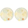 THUN, Set 2 Piatti Piani in Melammina, Linea Mare da Amare, Idea Regalo per la Cucina, Ø 27 cm