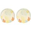 THUN, Set 2 Piatti Frutta in Melammina, Linea Mare da Amare, Casa e Cucina, Idea Regalo per la Cucina, Ø 21 cm