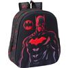 Safta M890a BATMAN - Zaino da scuola, con design 3D, adattabile a carrozzina, ideale per bambini di diverse età, comodo e versatile, qualità e resistenza, 27 x 10 x 33 cm, colore: nero unisex, Nero,