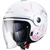 CABERG Casco Jet Caberg Uptown Bloom White/silver/pink