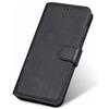 LINER Pelle Cover per Nokia C10 / Nokia C20, Premium PU/TPU Antiurto Portafoglio Supporto Stand Carta Fessura Magnetica Custodia Flip Case Cover per Nokia C10 / Nokia C20 - Nero